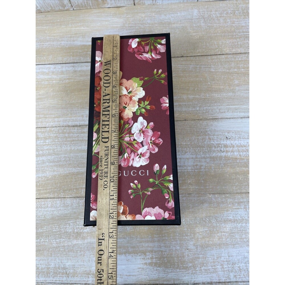 Gucci Floral Pink Blooms Accessories Storage Box 12.5 x 5.5 x 4.25 BOX ONLY - Picture 9 of 11